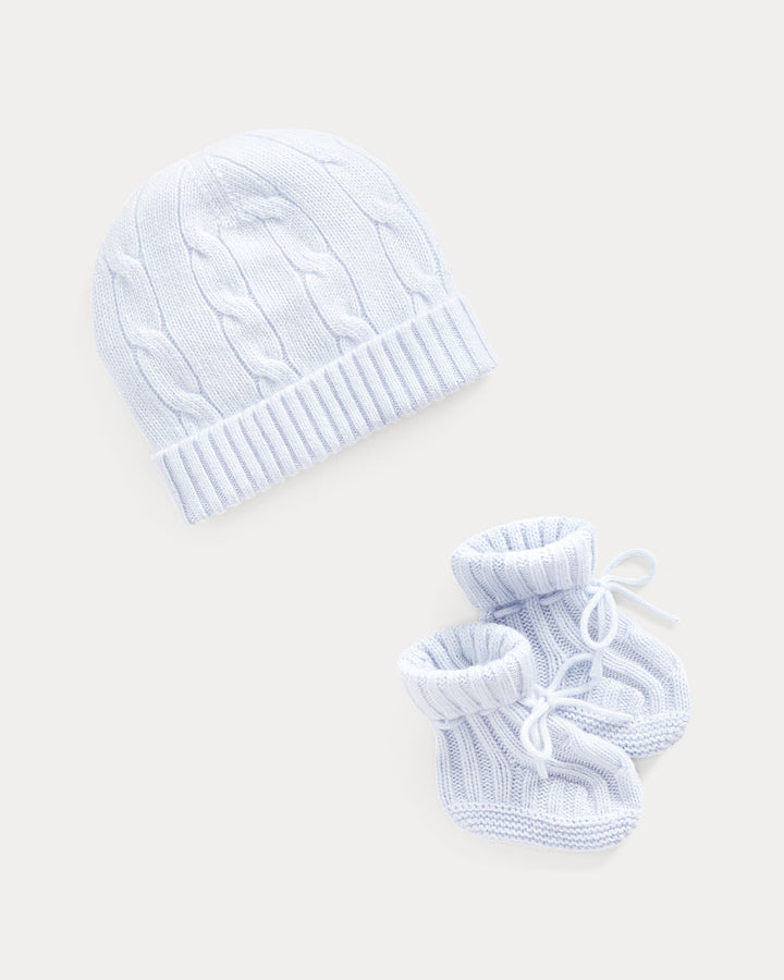 Ralph Lauren Cashmere Beanie & Bootie Set