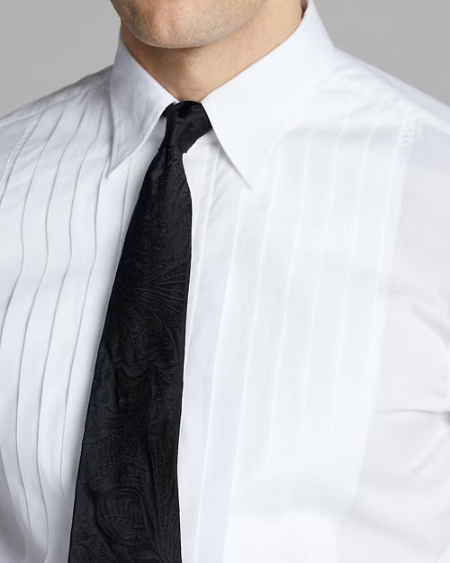 Ralph Lauren Slim Fit French Cuff Tuxedo Shirt