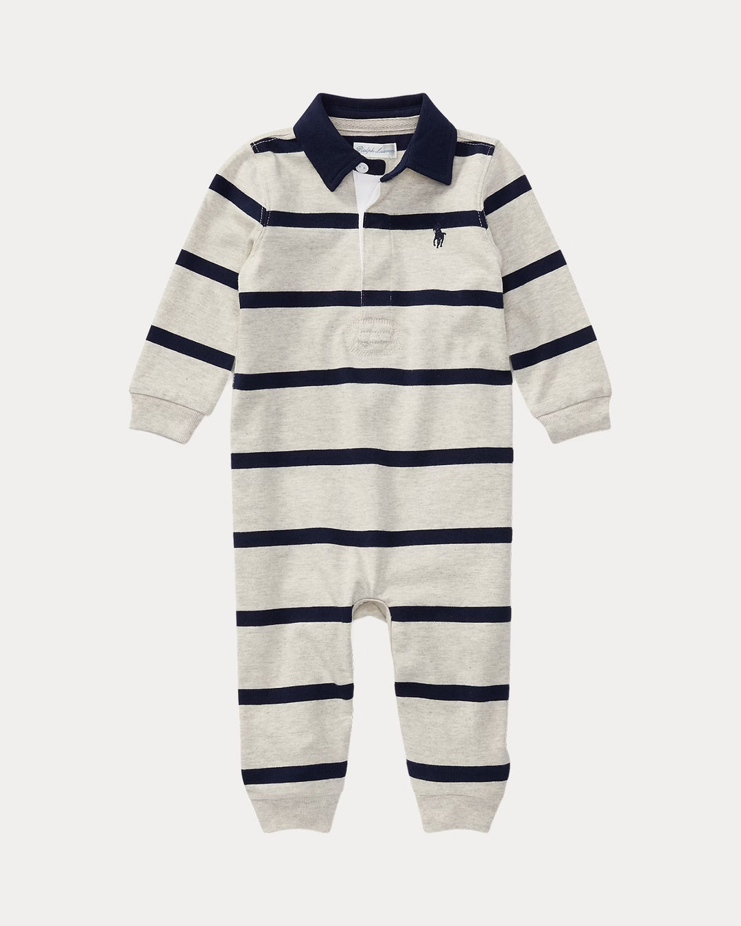 Ralph Lauren  Striped Cotton Jersey Rugby Coverall