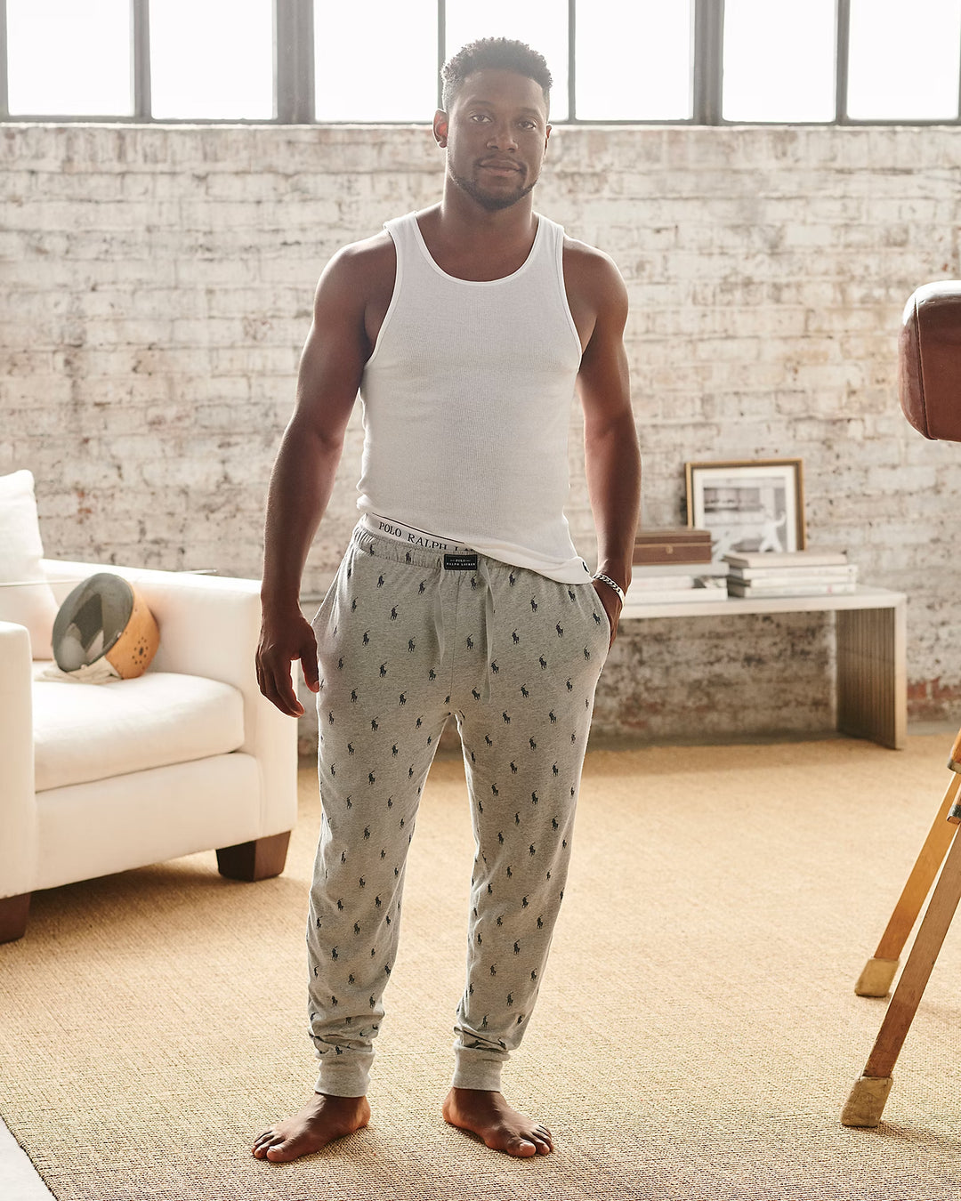 Ralph Lauren Allover Pony Cotton Sleep Jogger