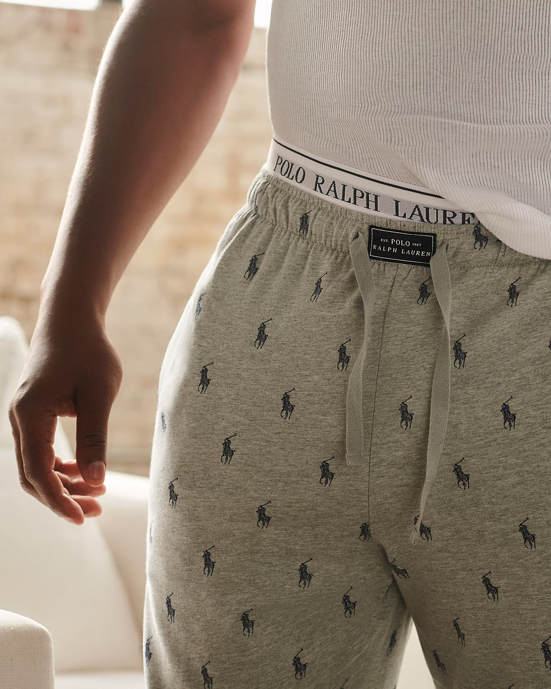 Ralph Lauren Allover Pony Cotton Sleep Jogger