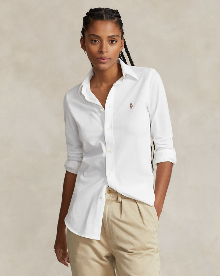 Ralph Lauren Slim Fit Knit Cotton Oxford Shirt Save your Wishlist