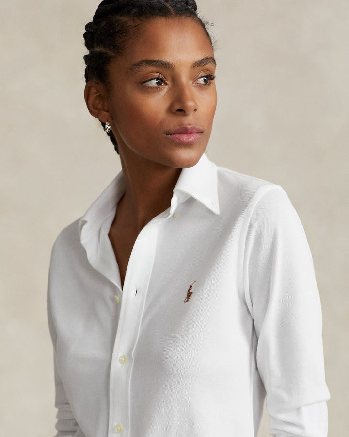 Ralph Lauren Slim Fit Knit Cotton Oxford Shirt Save your Wishlist
