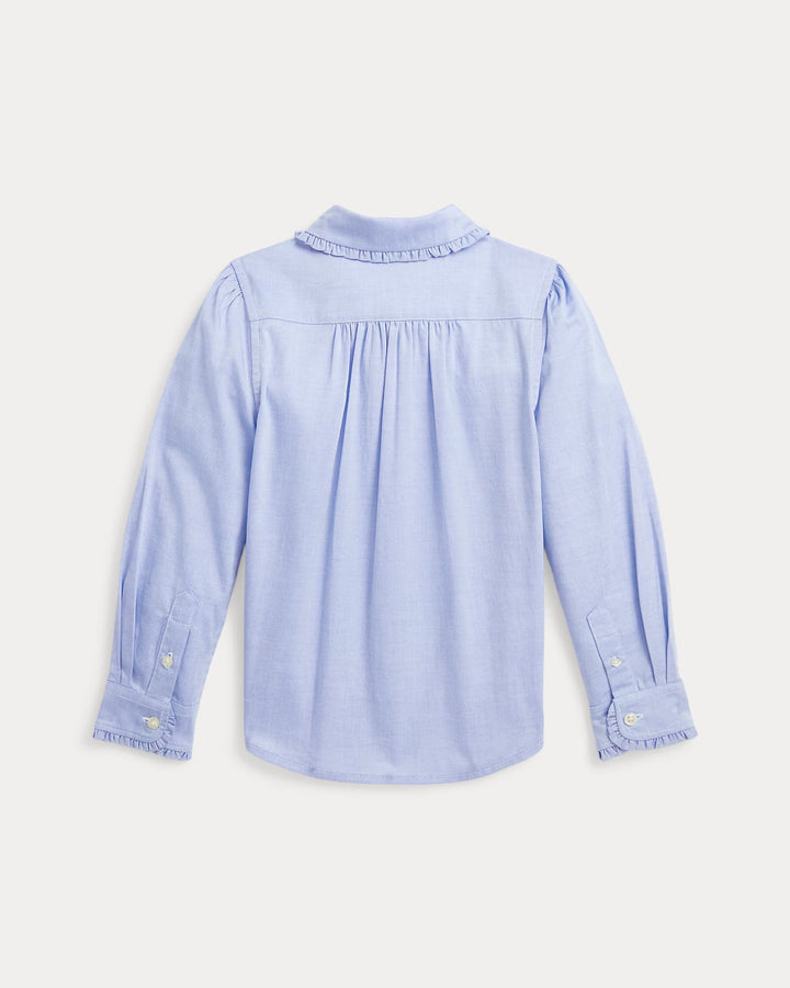Ralph Lauren Ruffled Cotton Oxford Shirt