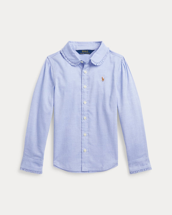 Ralph Lauren Ruffled Cotton Oxford Shirt