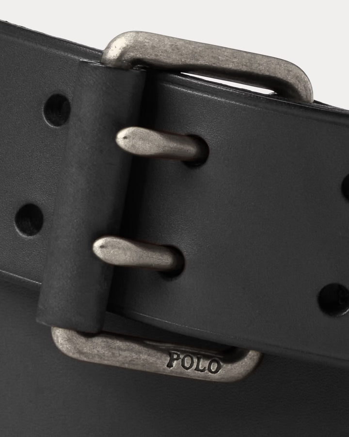 Ralph Lauren Double-Prong Leather Belt