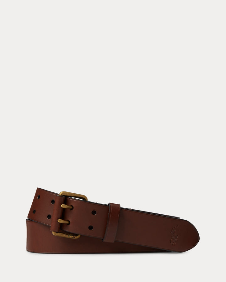 Ralph Lauren Double-Prong Leather Belt