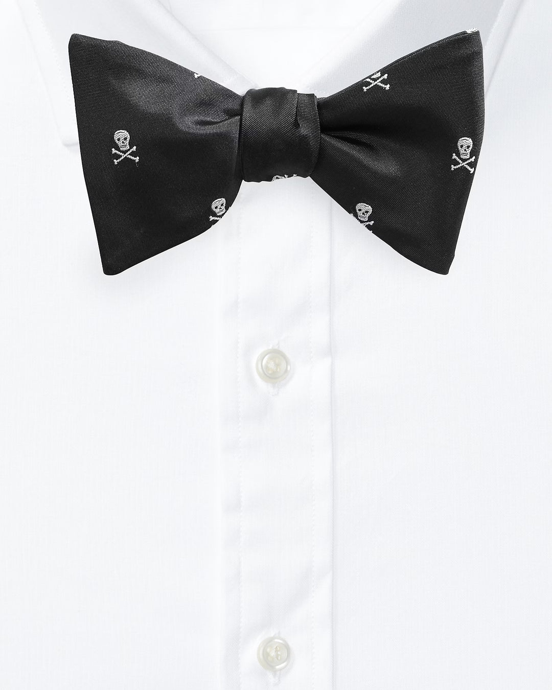 Ralph Lauren Skull-and-Bones Silk Bow Tie