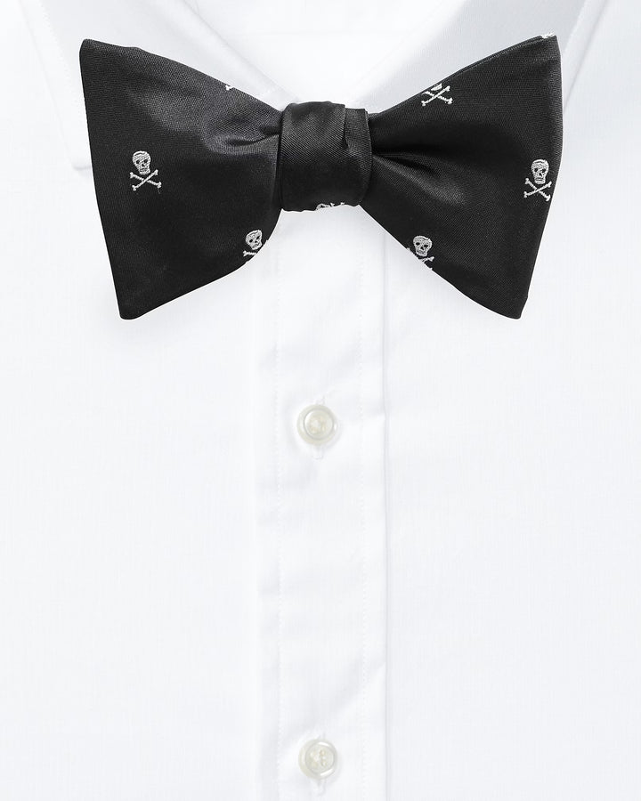 Ralph Lauren Skull-and-Bones Silk Bow Tie