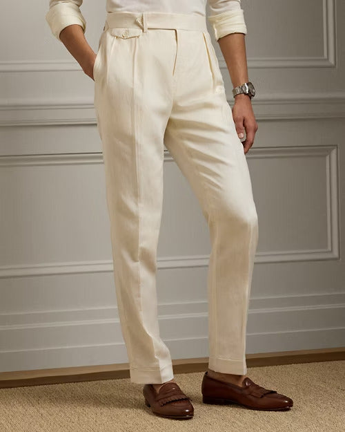 Ralph Lauren Gregory Hand-Tailored Wool Trouser