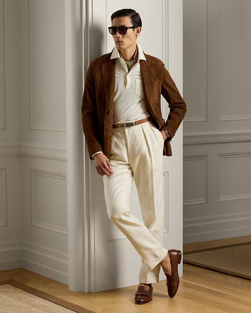 Ralph Lauren Gregory Hand-Tailored Wool Trouser