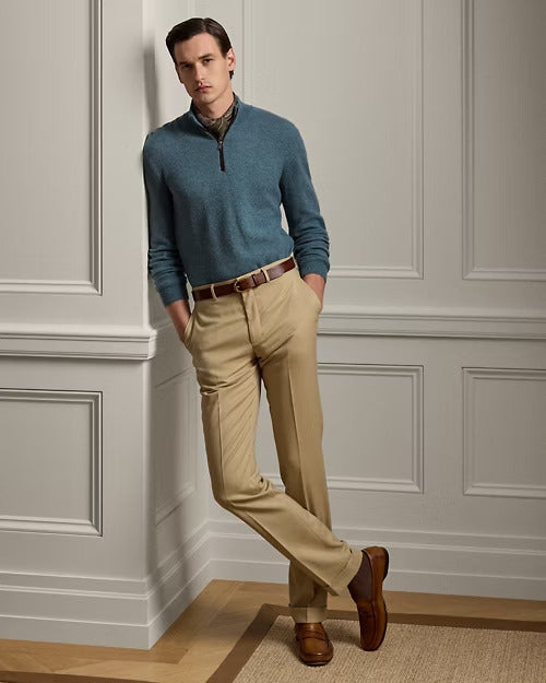 Ralph Lauren Gregory Hand-Tailored Wool Trouser