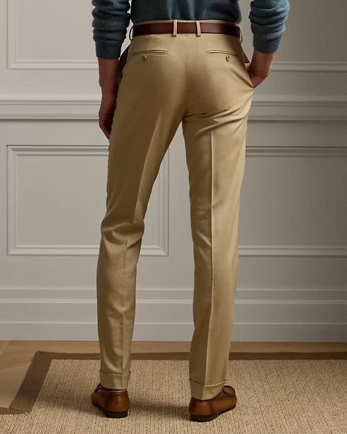 Ralph Lauren Gregory Hand-Tailored Wool Trouser