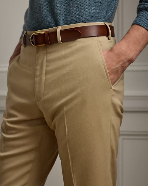 Ralph Lauren Gregory Hand-Tailored Wool Trouser