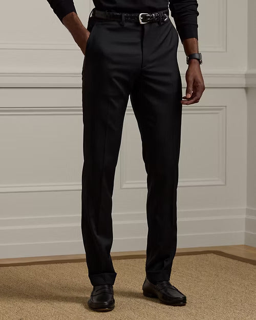 Ralph Lauren Gregory Hand-Tailored Wool Serge Trouser
