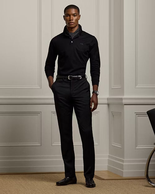 Ralph Lauren Gregory Hand-Tailored Wool Serge Trouser