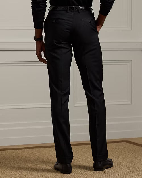 Ralph Lauren Gregory Hand-Tailored Wool Serge Trouser