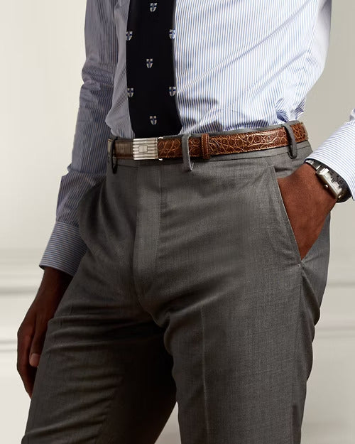 Ralph Lauren Gregory Hand-Tailored Wool Serge Trouser