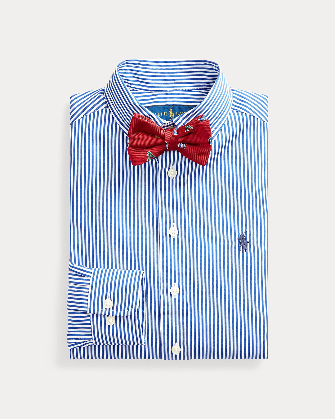 Ralph Lauren Slim Fit Striped Cotton Dress Shirt