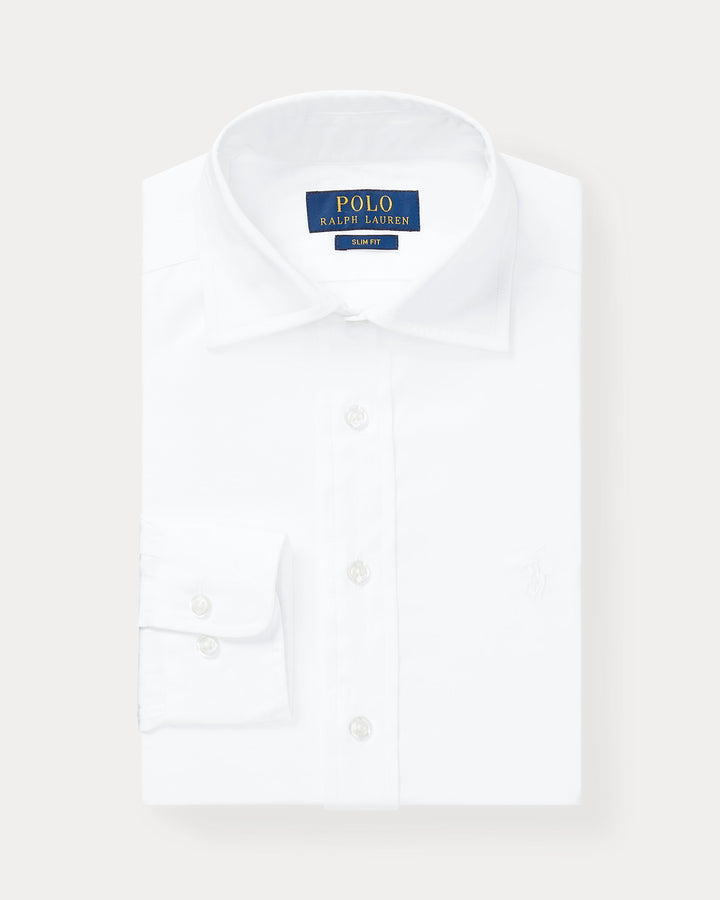 Ralph Lauren Slim Fit Cotton Broadcloth Dress Shirt