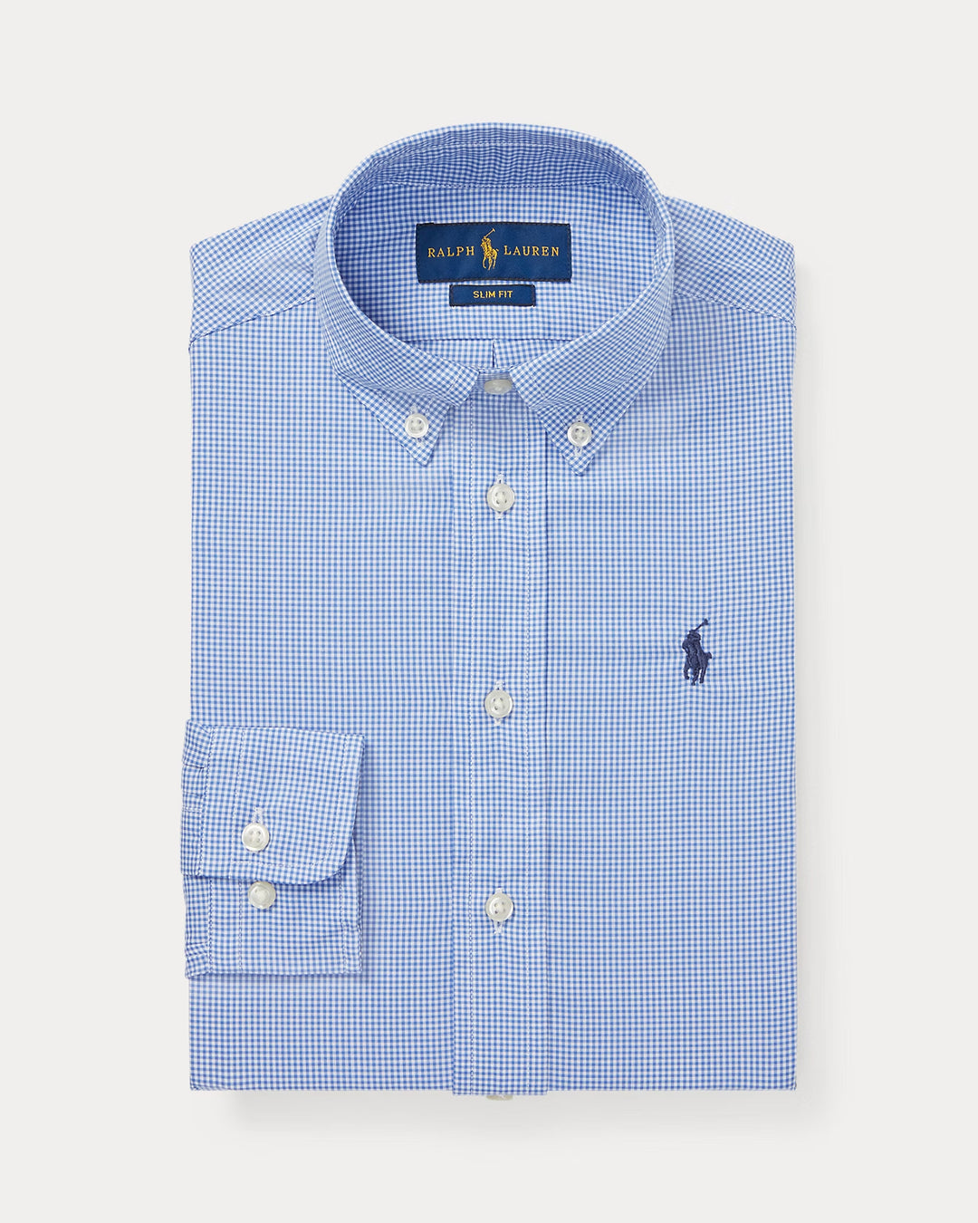 Ralph Lauren Slim Fit Gingham Cotton Dress Shirt