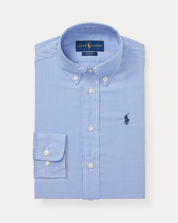Ralph Lauren Slim Fit Gingham Cotton Dress Shirt