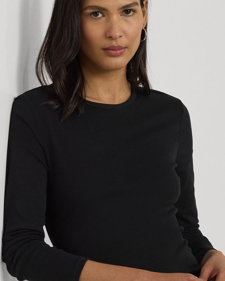 Ralph Lauren Cotton-Blend Long-Sleeve Top