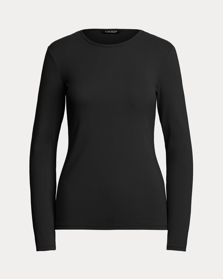 Ralph Lauren Cotton-Blend Long-Sleeve Top