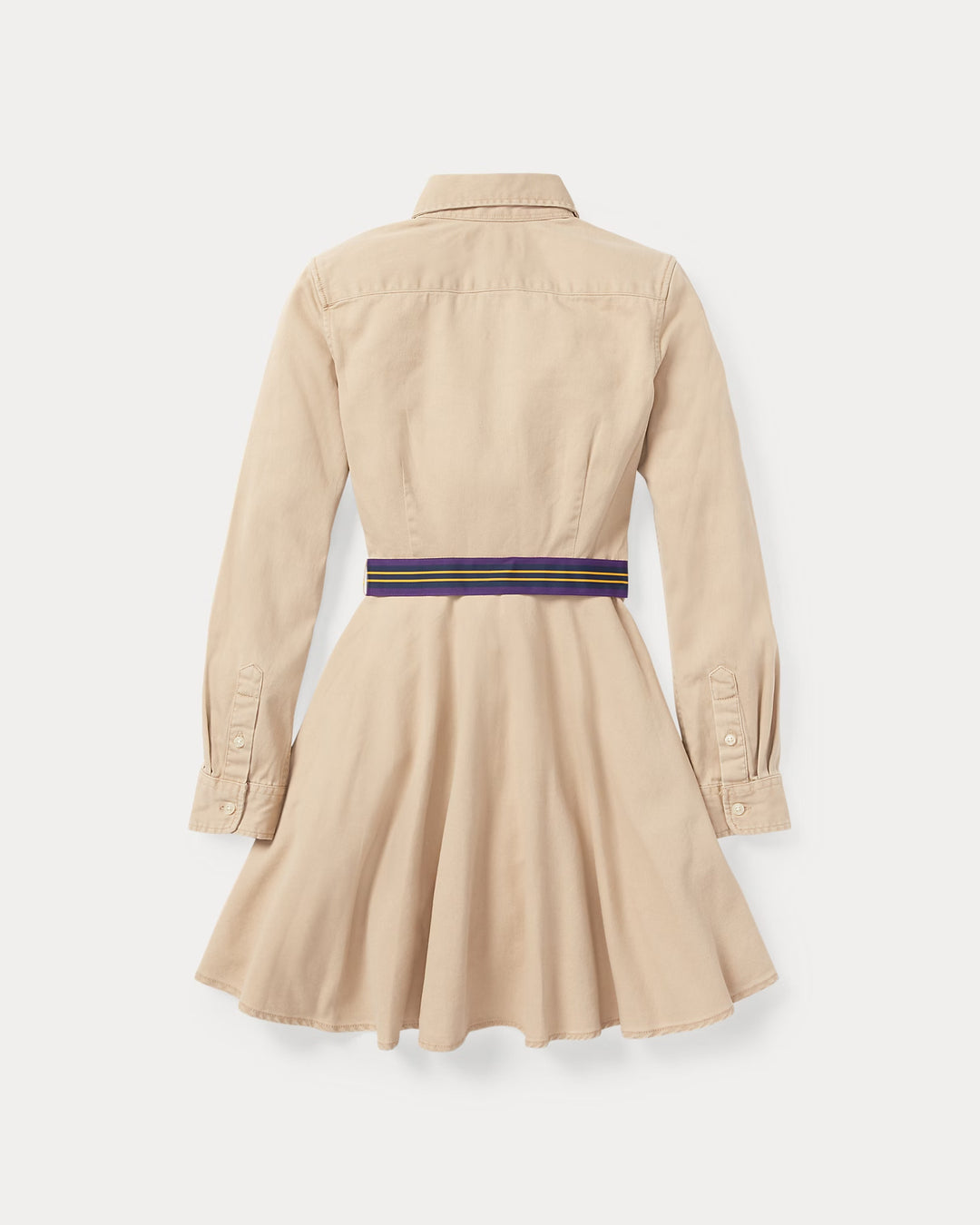 Ralph Lauren Belted Cotton Chino Shirtdress