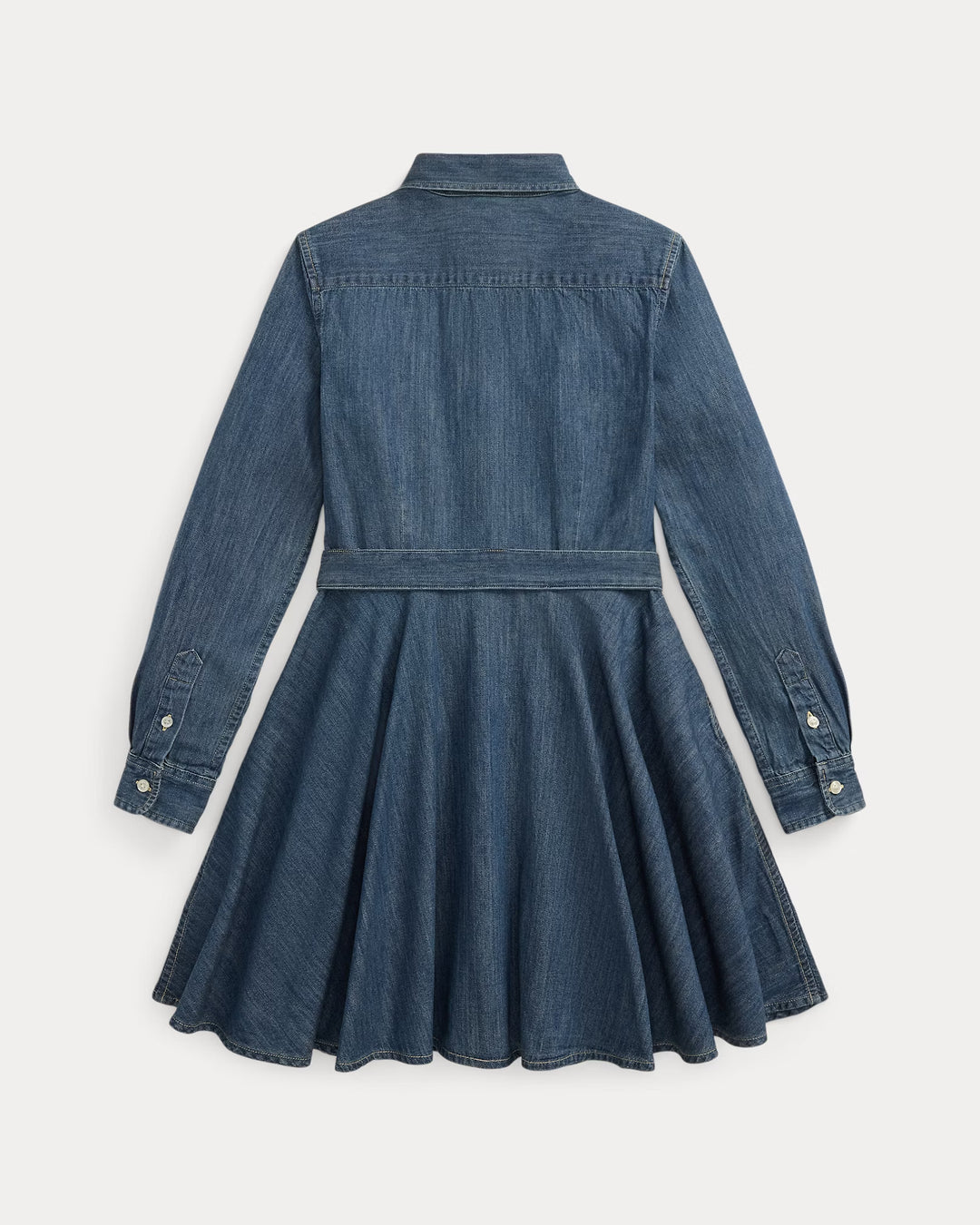 Ralph Lauren Belted Cotton Denim Shirtdress