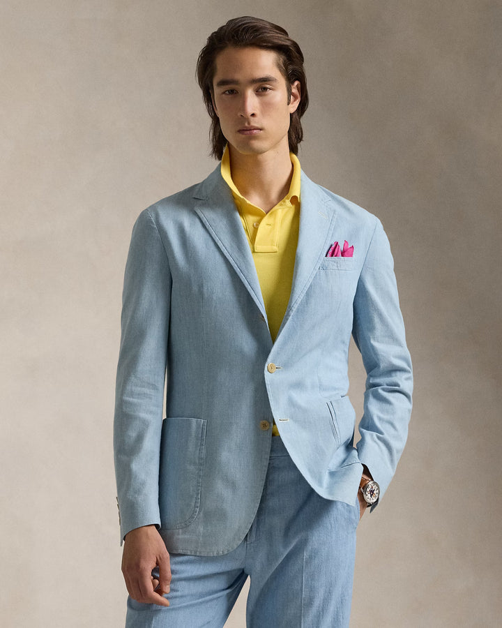 Ralph Lauren Polo Soft Tailored Chambray Suit Jacket