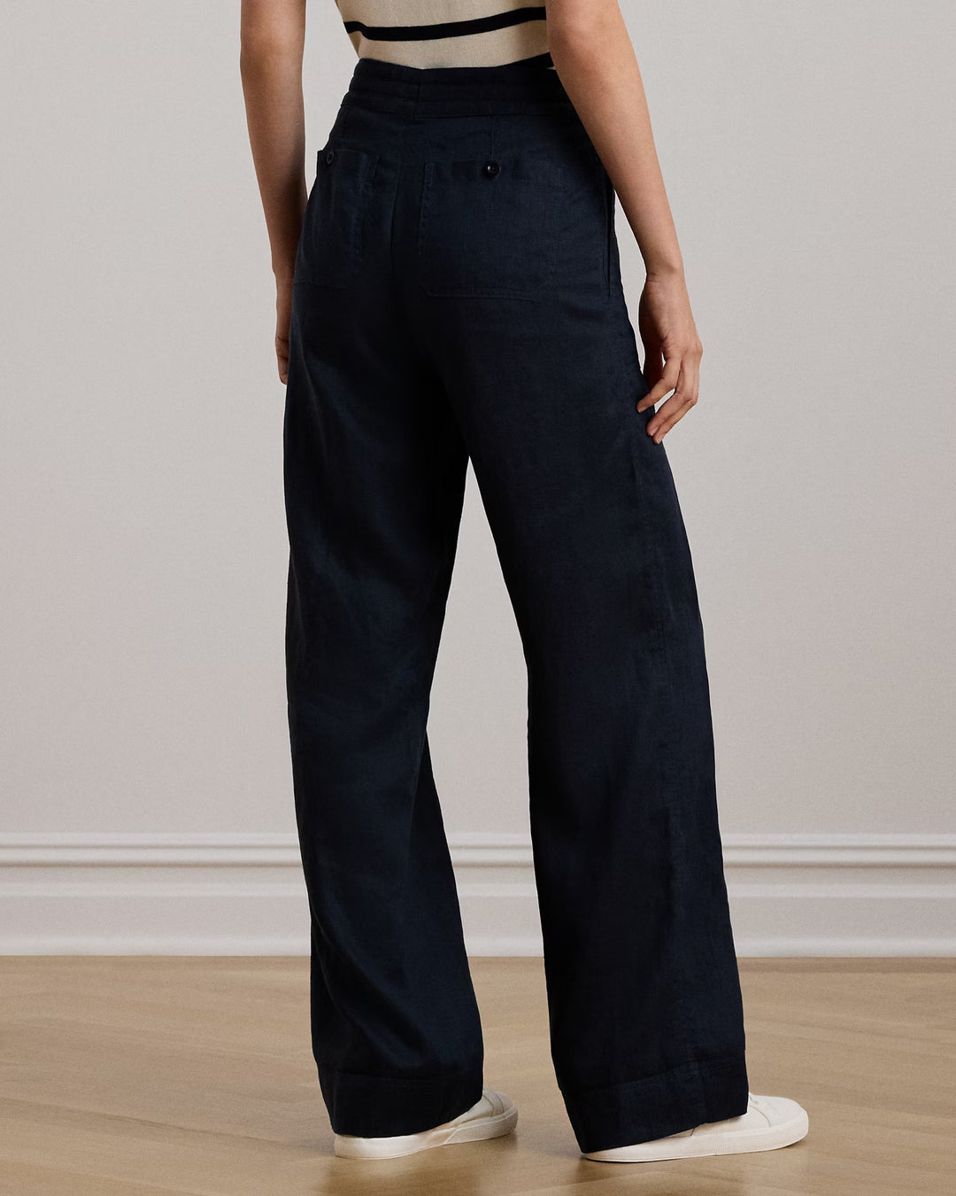 Ralph Lauren Linen Wide-Leg Pant