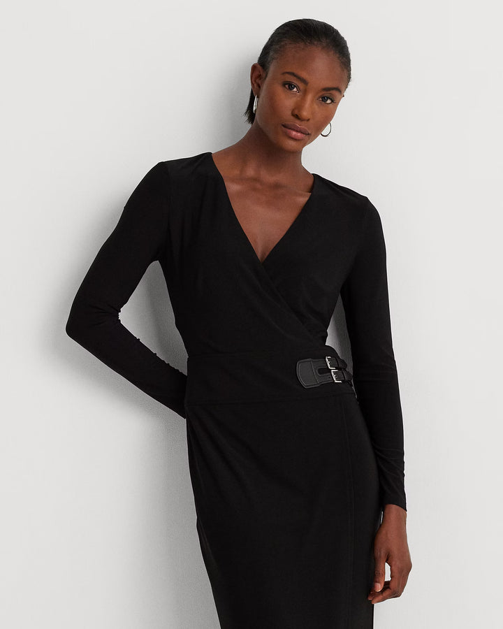 Ralph Lauren Buckled Jersey Dress
