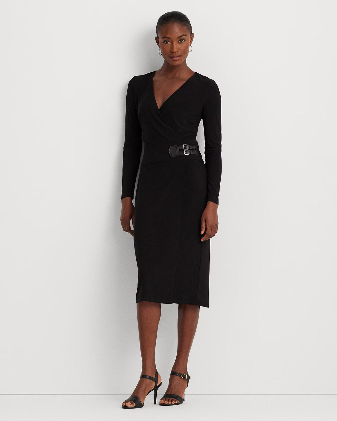 Ralph Lauren Buckled Jersey Dress