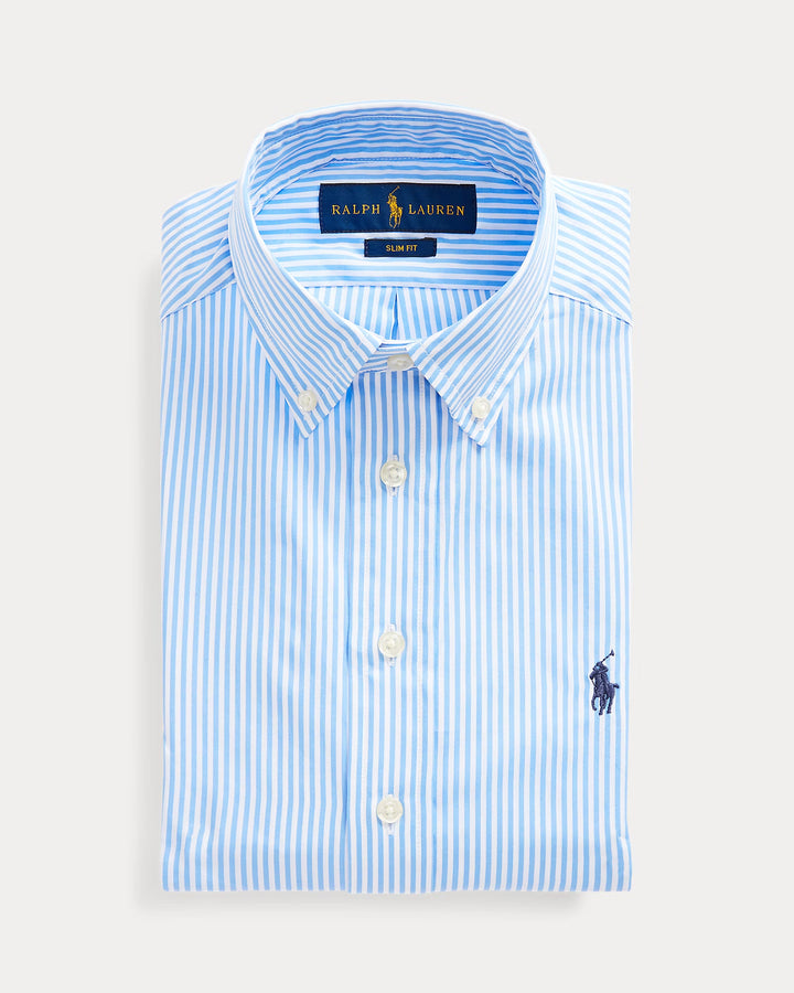 Ralph Lauren Slim Fit Striped Cotton Dress Shirt