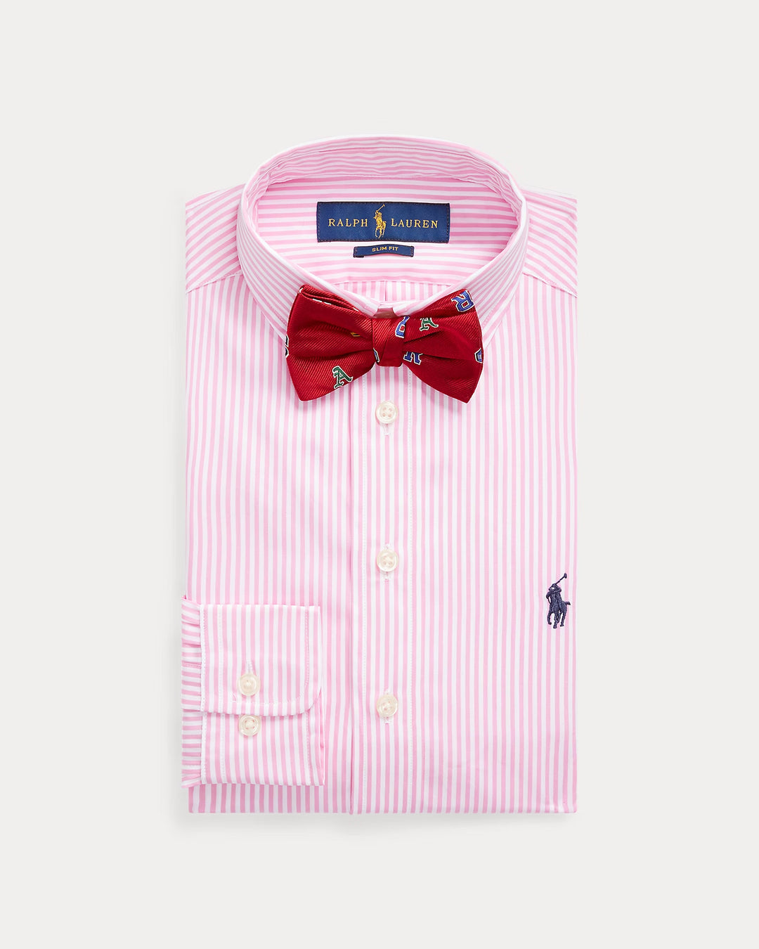 Ralph Lauren Slim Fit Striped Cotton Dress Shirt