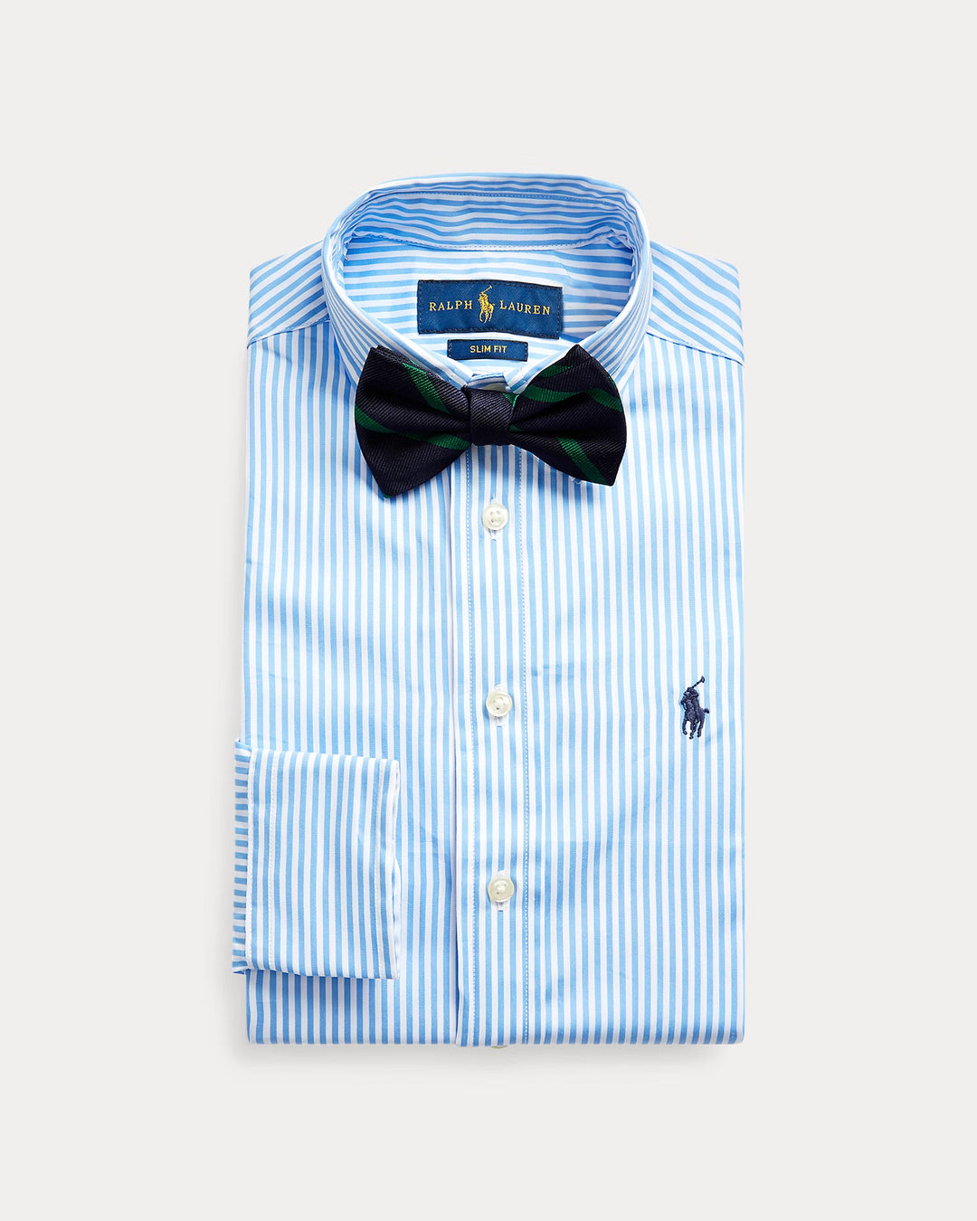Ralph Lauren Slim Fit Striped Cotton Dress Shirt