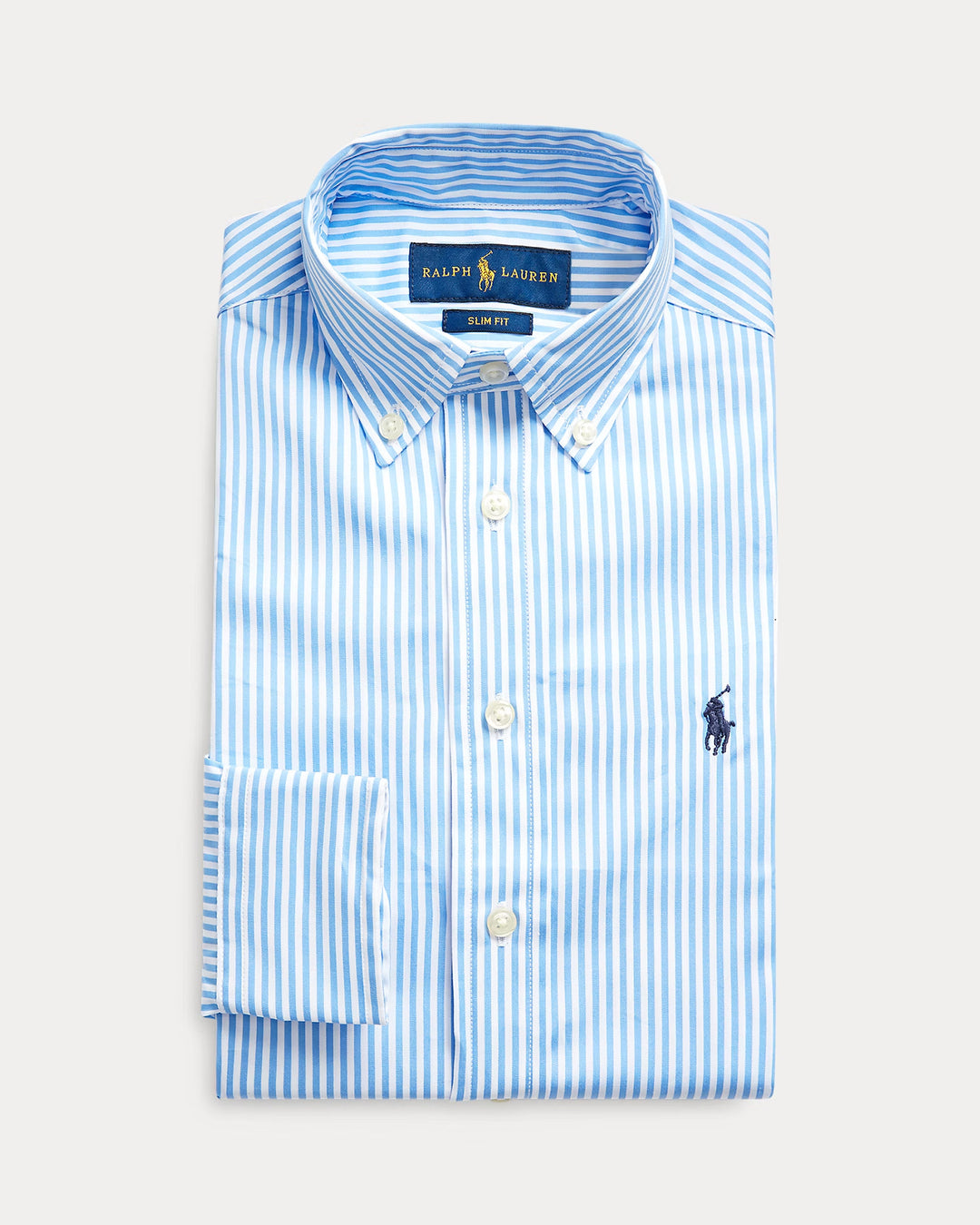 Ralph Lauren Slim Fit Striped Cotton Dress Shirt
