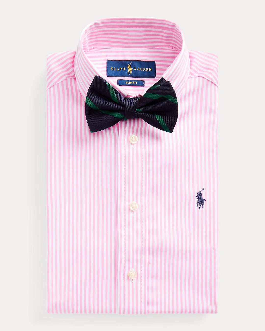 Ralph Lauren Slim Fit Striped Cotton Dress Shirt