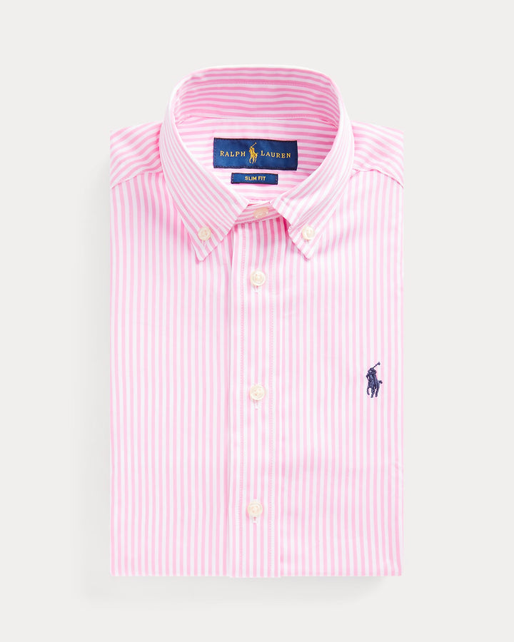 Ralph Lauren Slim Fit Striped Cotton Dress Shirt