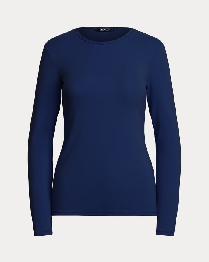 Ralph Lauren Cotton-Blend Long-Sleeve Top
