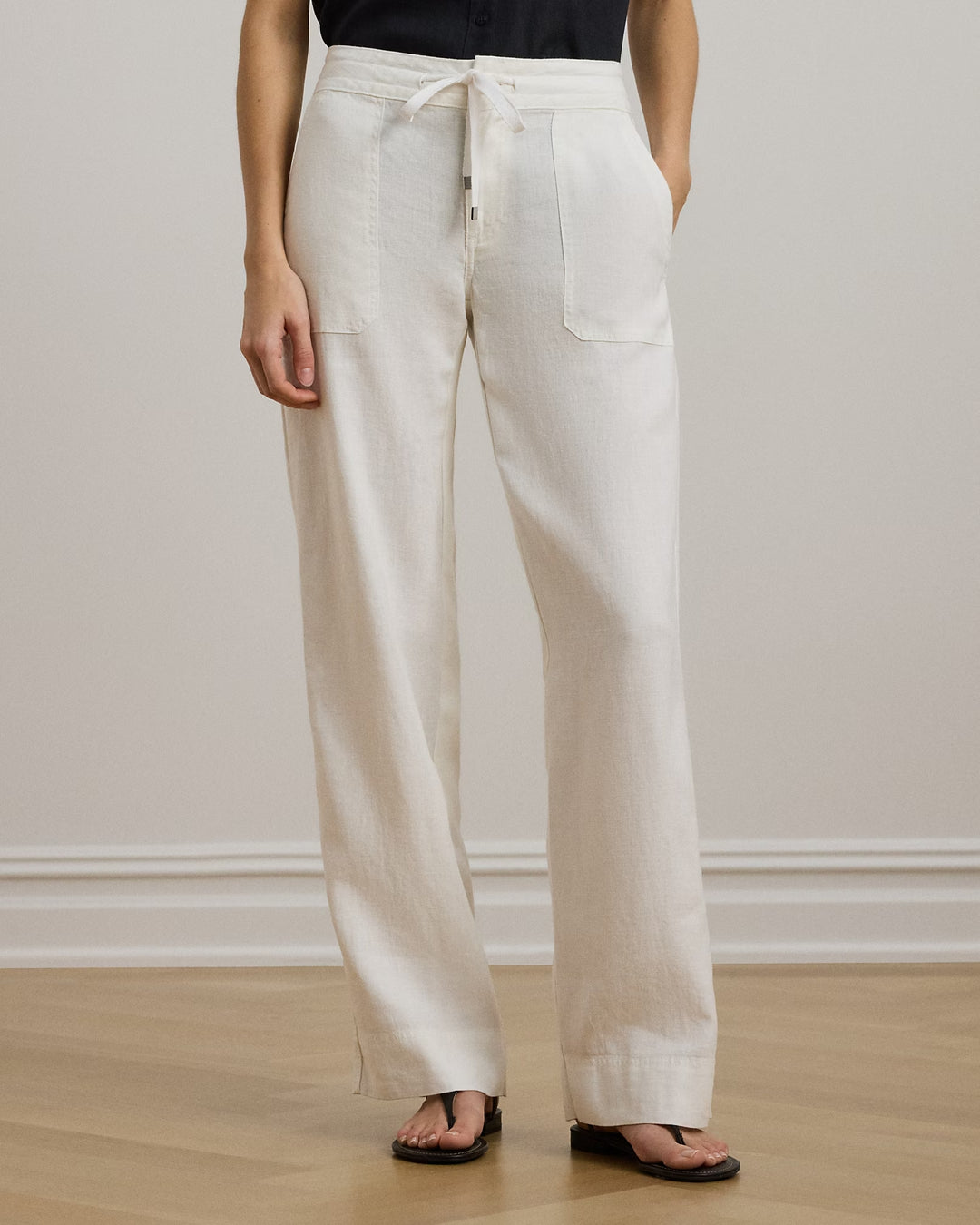 Ralph Lauren Linen Wide-Leg Pant