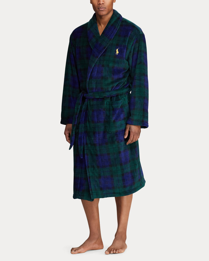 Ralph Lauren Tartan Plush Microfiber Robe