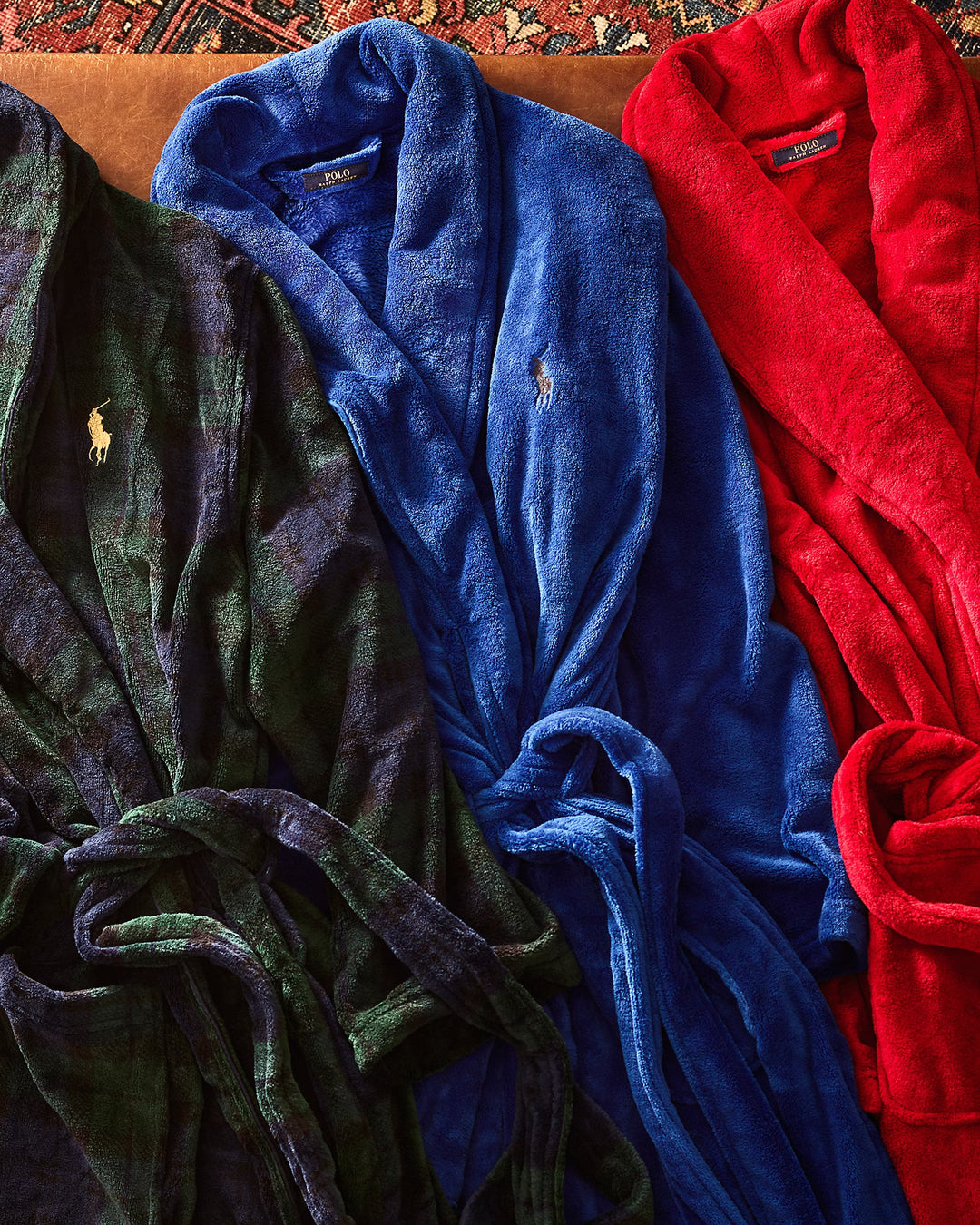 Ralph Lauren Tartan Plush Microfiber Robe