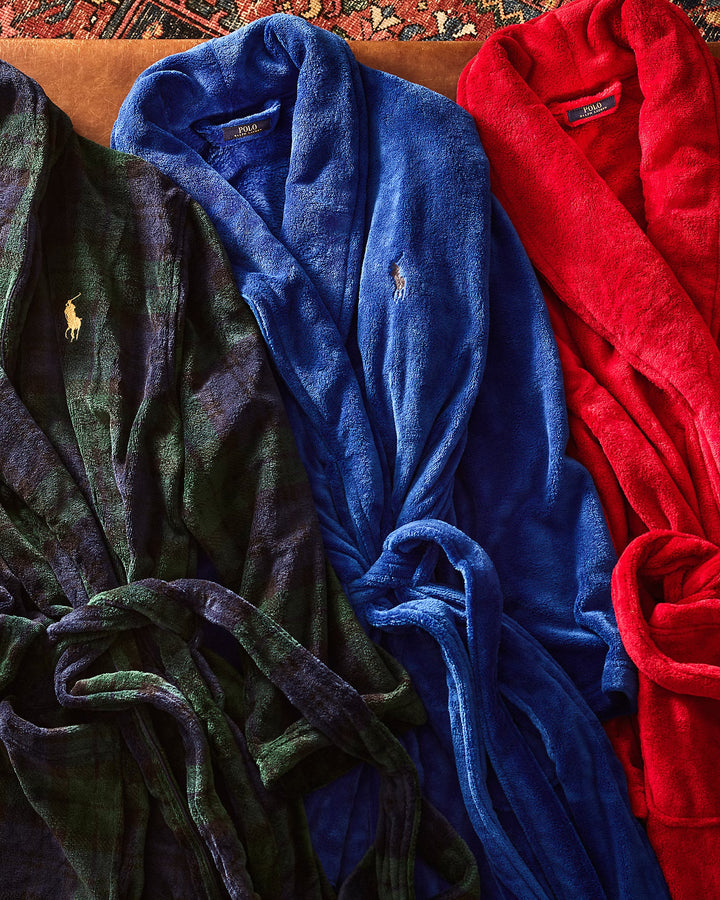 Ralph Lauren Tartan Plush Microfiber Robe