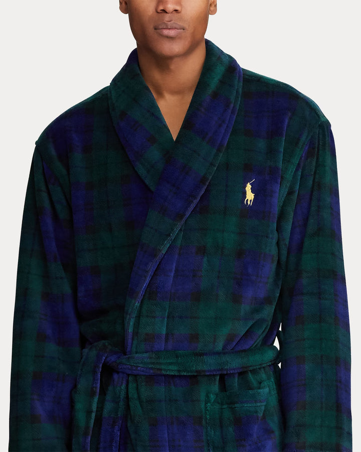 Ralph Lauren Tartan Plush Microfiber Robe