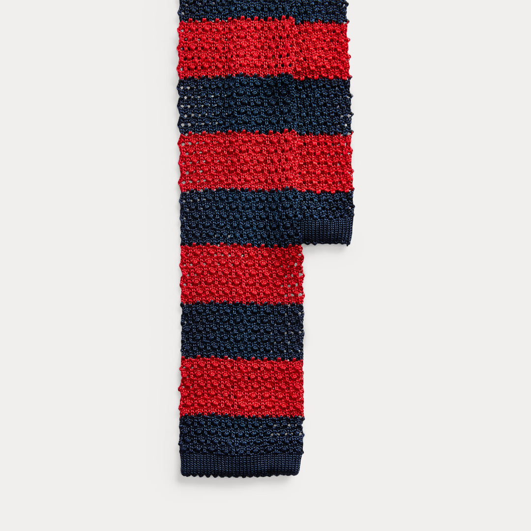 Ralph Lauren Striped Knit Silk Tie