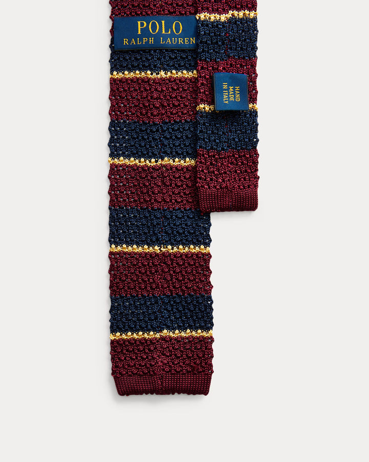 Ralph Lauren Striped Knit Silk Tie