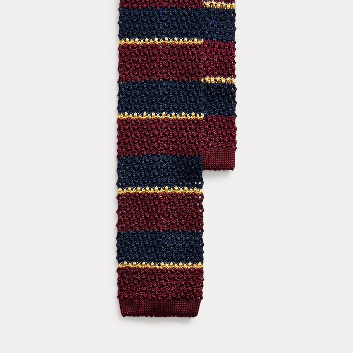 Ralph Lauren Striped Knit Silk Tie