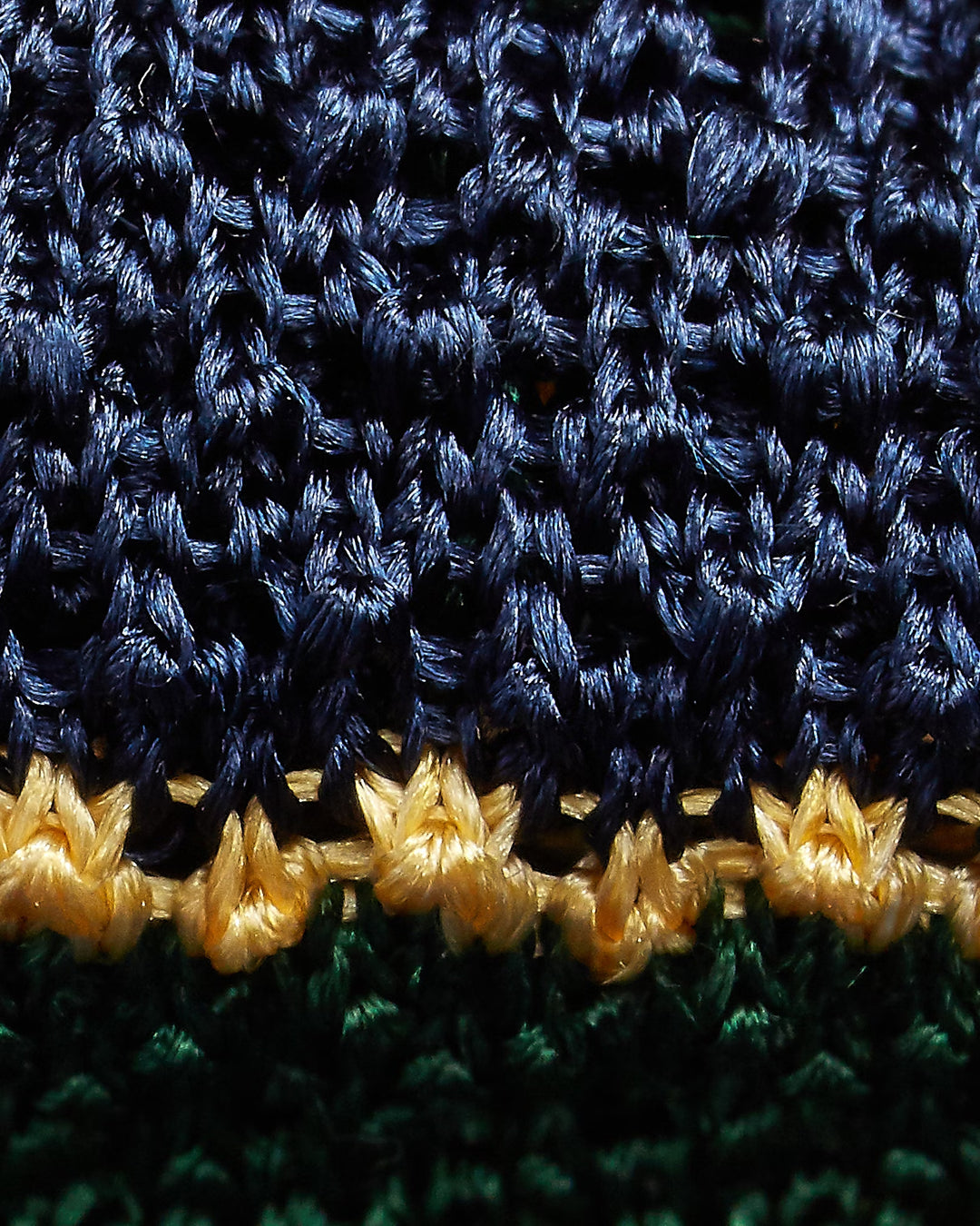 Ralph Lauren Striped Knit Silk Tie